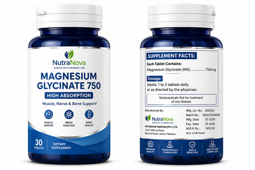 NutraNova Magnesium Glycinate 750 bottle
